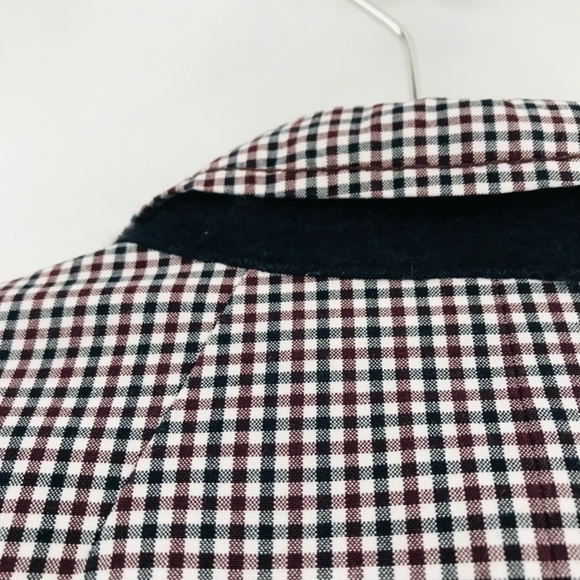 J Crew Women's Rhodes Blazer in Micro Gingham Red Navy Size 2 - Picture 9 of 10